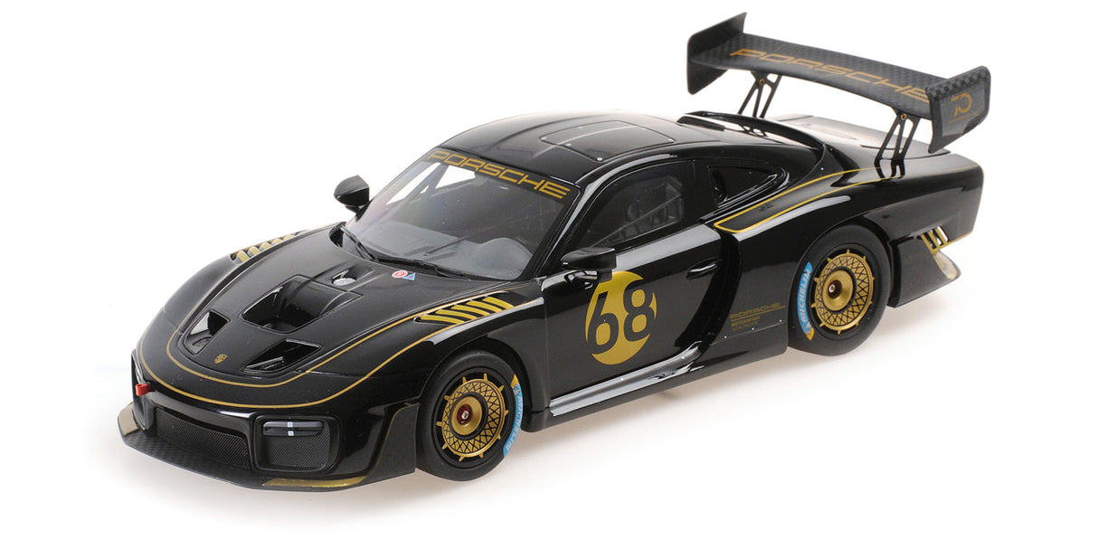 Minichamps Die Cast Collectables - 1:18 2020 Porsche 935/19 - Black With Gold Stripes