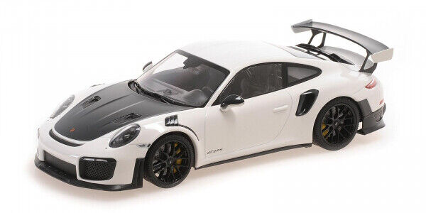 Minichamps Die Cast Collectables - 1:18 2018 Porsche 911 (991.2) GT2RS - White With Black Magnesium Wheels
