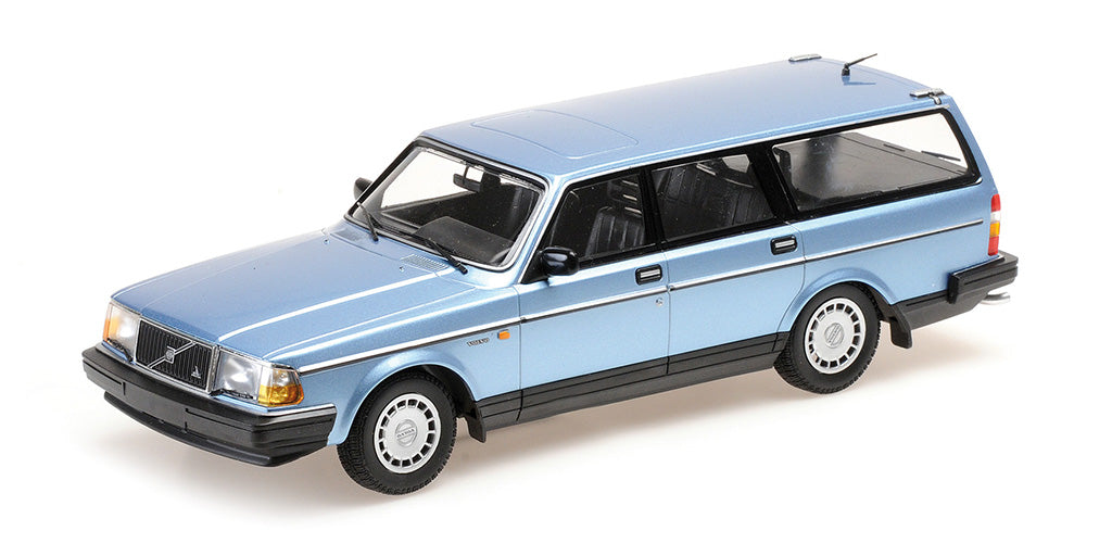 Minichamps Die Cast Collectables - 1:18 1986 Volvo 240 GL Break - Blue Metallic