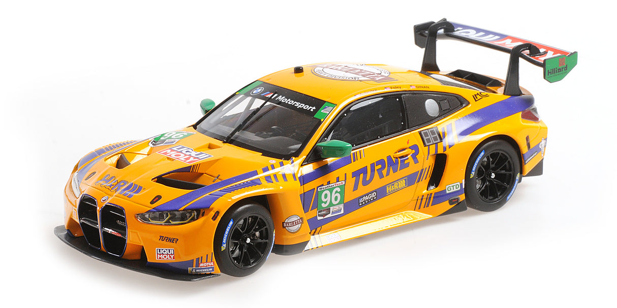 Minichamps Die Cast Collectables - 1:18 BMW M4 GT3 GTD Turner Motorsport - Foley / Auberlen / Dinan IMSA 2022