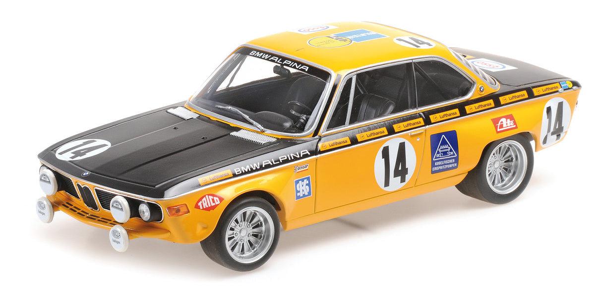 Minichamps Die Cast Collectables - 1:18 BMW 2800 CS BMW Alpina - Huber/Kelleners Winners 1970 24H Spa-Francorchamps