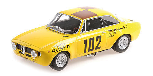 Minichamps Die Cast Collectables - 1:18 Alfa Romeo GTA 1300 - Monzeglio Squadra Corse - Zanetti-Ruspa - Targa Florio 1971