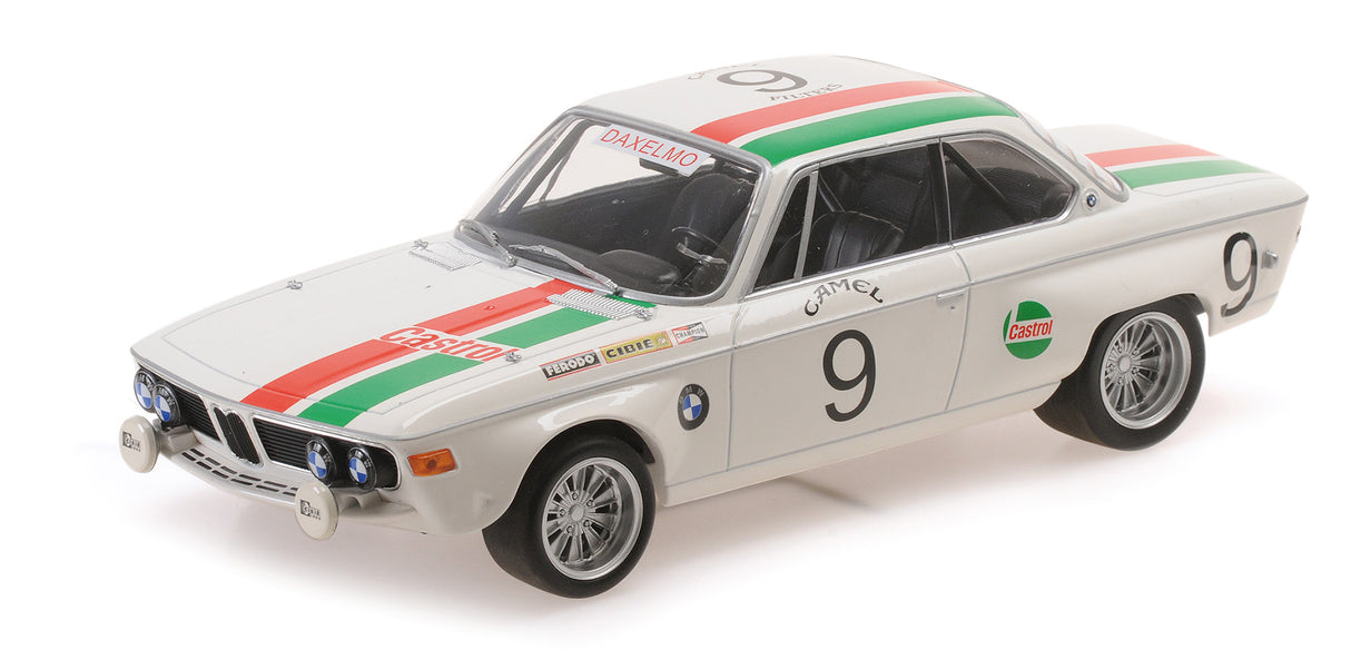 Minichamps Die Cast Collectables - 1:18 BMW 2800 CS Castrol BMW - Moorkens/Haxhe 1971 24H Spa-Francorchamps
