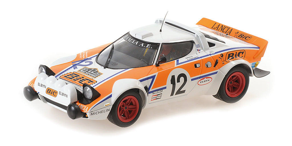 Minichamps Die Cast Collectables - 1:18 Lancia Stratos - Lambda - Siroco / Kostas Fertakis - Acropolis Rally 1979