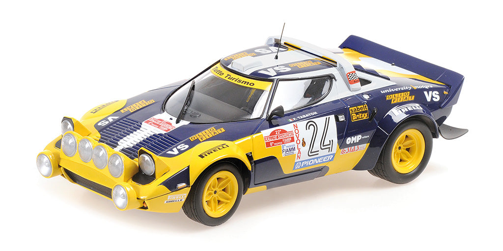 Minichamps Die Cast Collectables - 1:18 Lancia Stratos - Grifone Sias - Fabrizio Tabaton / Emilio Radaelli - Rallye Sanremo 1980
