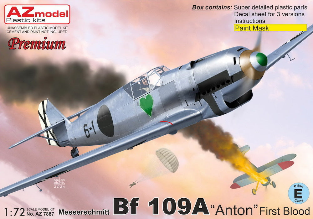 AZ Model 1/72 Messerschmitt Bf 109A Anton First Blood Kit 7887