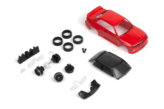 HPI Racing nano-TTR 1989 BMW M3 E30 Ravaglia Red Painted Body Set