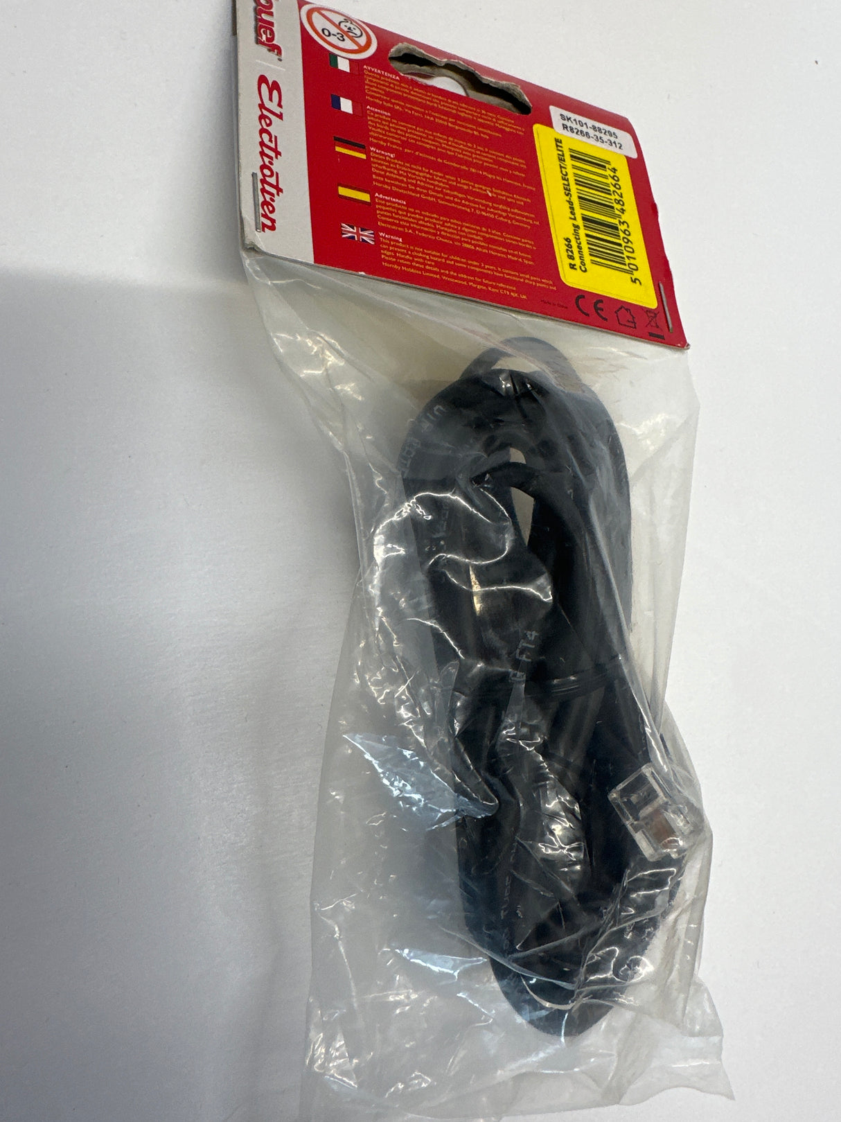 Hornby R8266 Hornby Spare RJ11 4-Wire 3m Connecting Lead for Elite Controller to Select