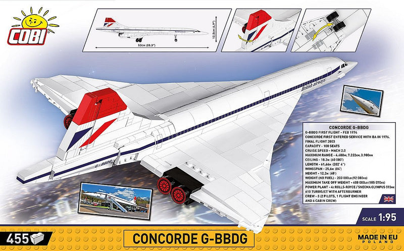 COBI Historical Collection G-BBDG Concorde 1917