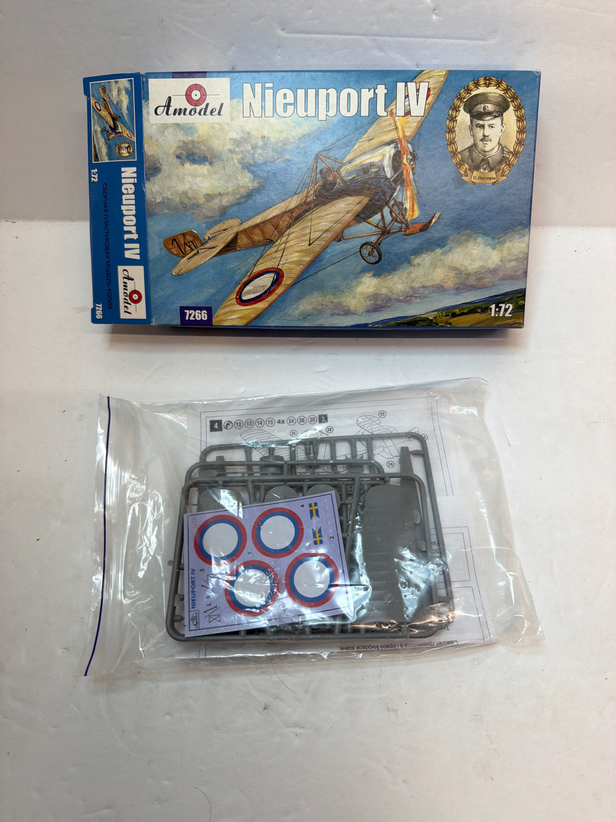 Nieuport IV — Amodel 1/72 Plastic Model Kit Vintage