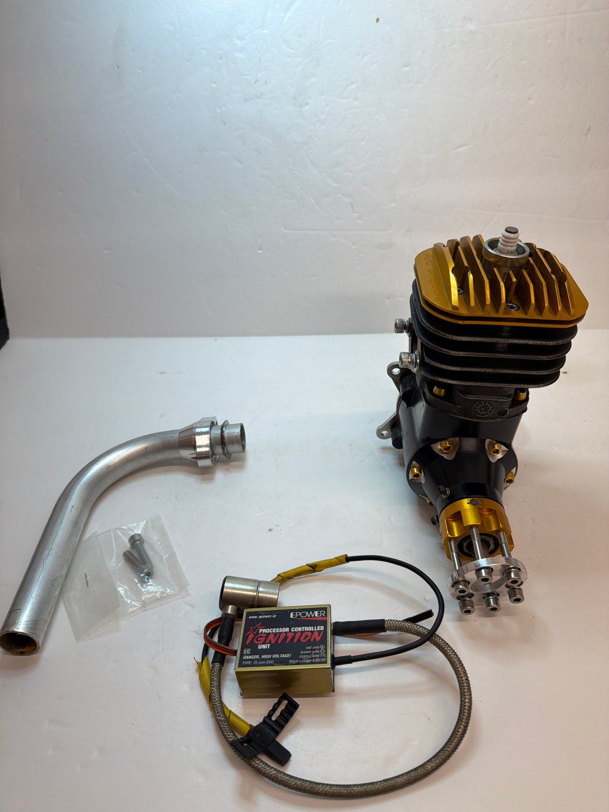 Evo 80 Petrol Petrol Engine Gasoline Slingle Cylinder Side Exhaust 2-Stroke Petrol Engine (Box 155)