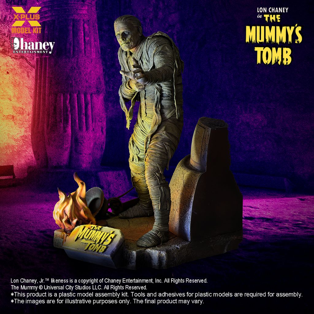 X PLUS 1/8 SCALE Lon Chaney as the The Mummys Tomb Kit