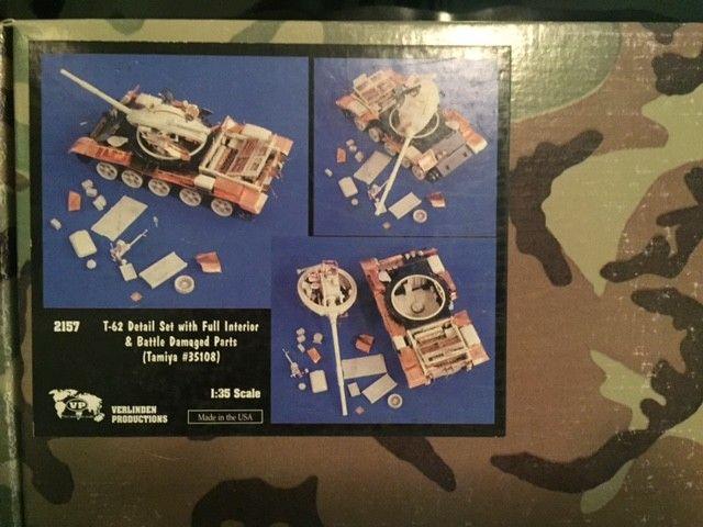 Verlinden Productions T-62 Detail set with Full Interior & Battle Damaged Parts 2157