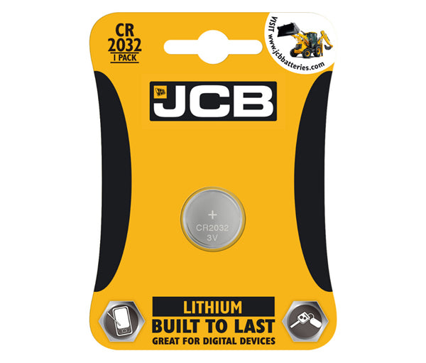 JCB LITHIUM BUTTON CR 2032 SINGLE