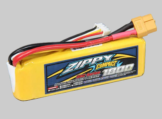 Zippy 3s 1800mAh 25c LiPo battery with XT60 Connecter - Second Hand
