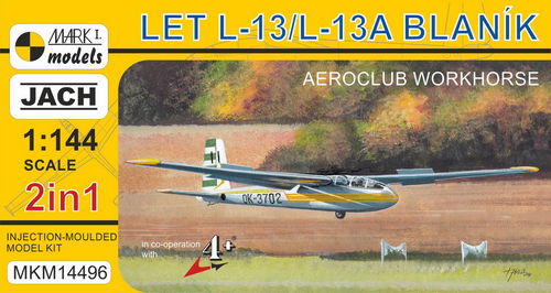 Mark 1 Models 1/144LET L-13/L-3A Blanik Glider Kit 14496