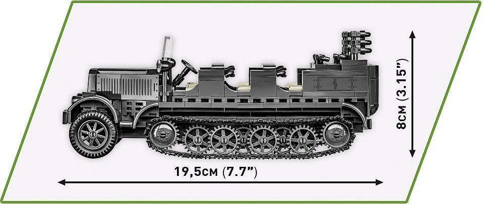 COBI SD.KFZ.7 HALF-TRACK 439 PCS HC WWII 2275