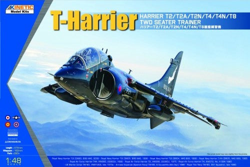 Kinetic 1/48 T-Harrier T2/T2A/T2N/T4/T4N/T8 Two Seater Trainer Kit K48040