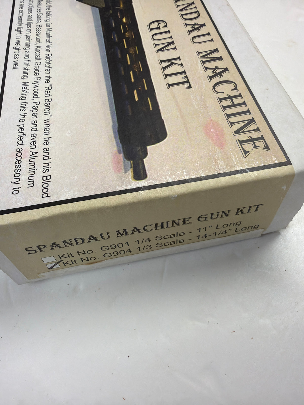 Balsa USA 1/3 Scale Spandau Gun Kit