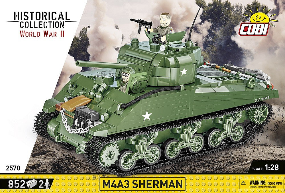 COBI M4A3 SHERMAN 838 PCS HC WWII 2570
