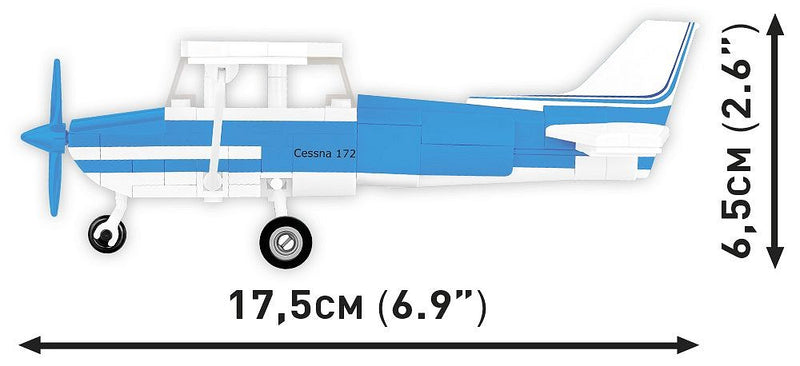 COBI Cessna 172 Skyhawk-White-Blue 26622