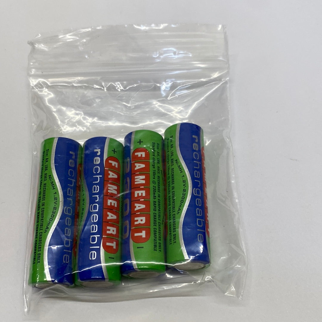 AA rechargable 2300 Mah 1.2 volt cell Fameart