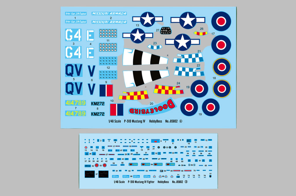 HobbyBoss 1/48 P-51D Mustang IV Kit 85802