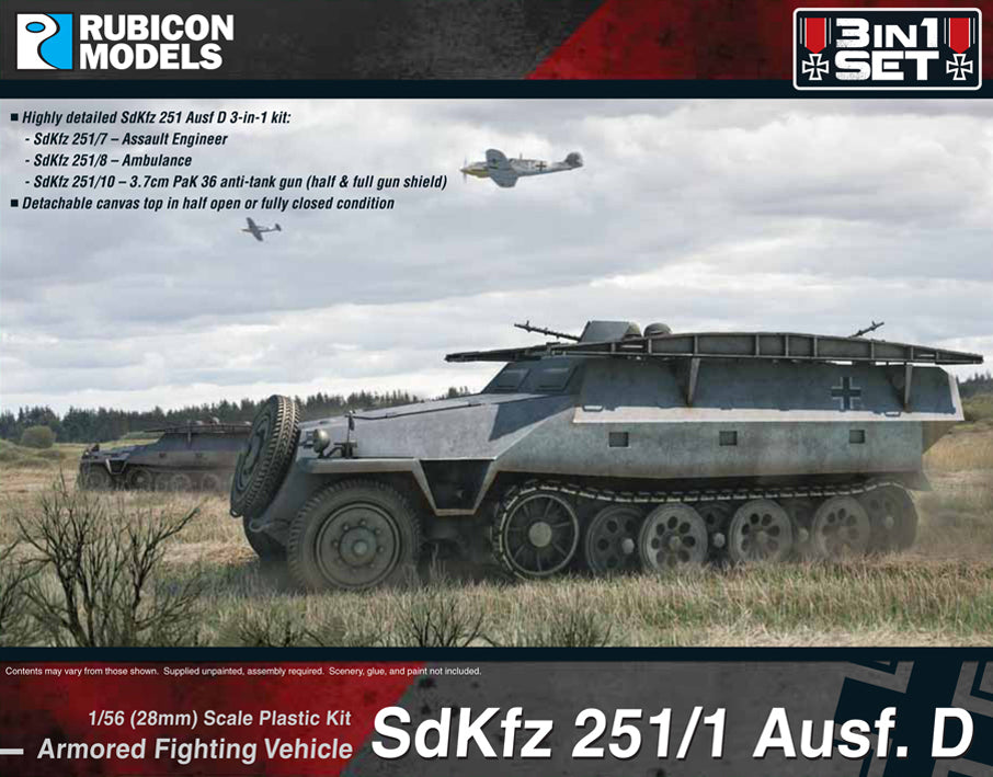 Rubicon Models SdKfz 251D 3-in-1 Set 1