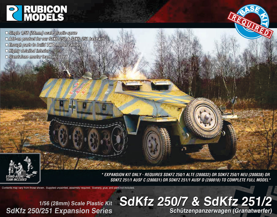Rubicon Models SdKfz 250/251 Expansion - 250/7 & 251/2 Morta