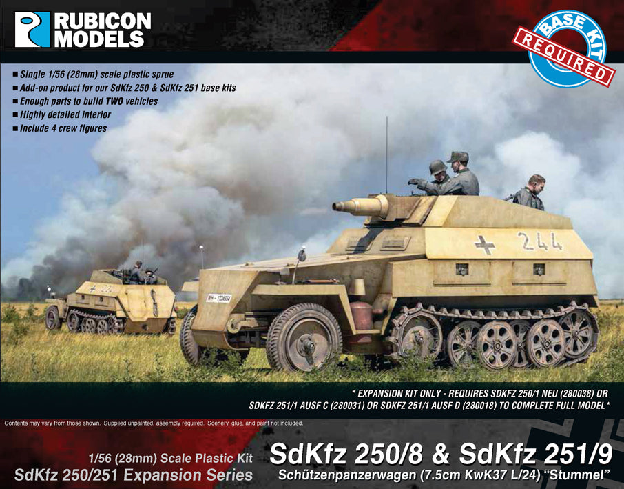 Rubicon Models SdKfz 250/251 Expansion - 250/8 & 251/9 Stumm