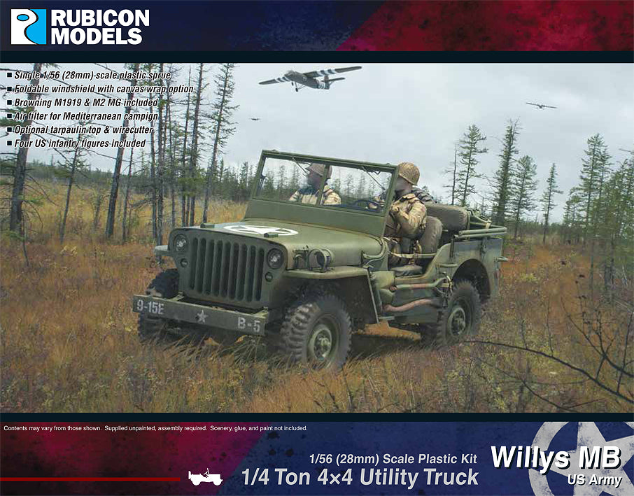 Rubicon Models Willys MB ¼ ton 4x4 Truck - US