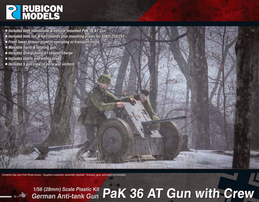 Rubicon Models PaK 36 AT Gun with Crew