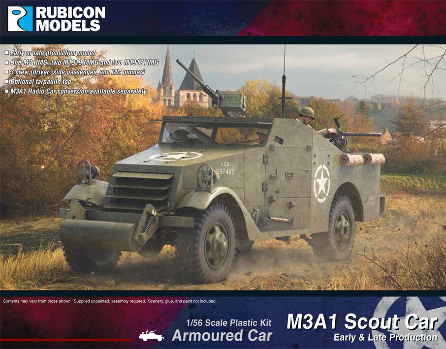 Rubicon Models M3A1 Scout Car (Early & Late Production)