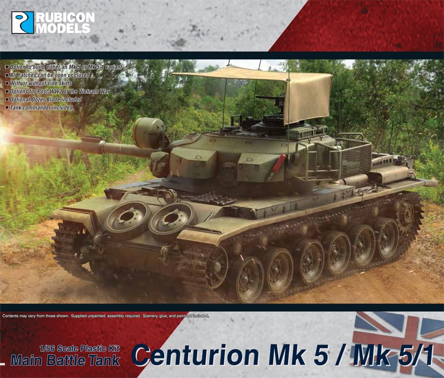 Rubicon Models CENTURION MBT MK 5/ MK5/1 Kit 280105