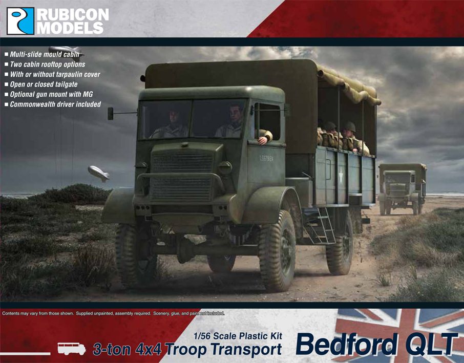 Rubicon Models 1/56 BEDFORD QLT TROOP CARRIER Kit 280107