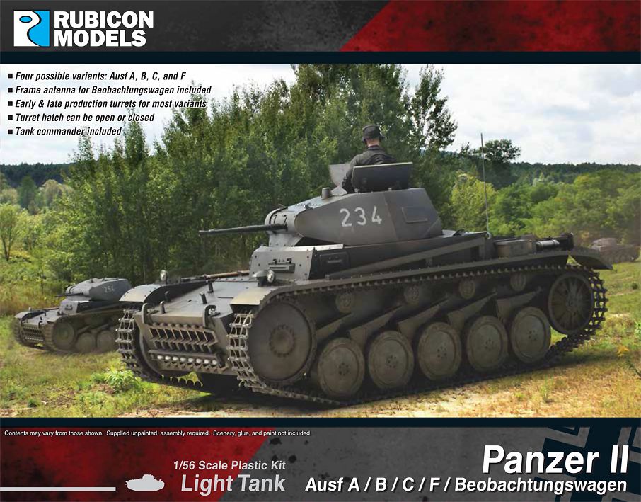 Rubicon Models Panzer II AUSF A-B-C-F