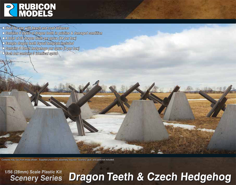 Rubicon Models Dragon Teeth & Czech Hedgehog