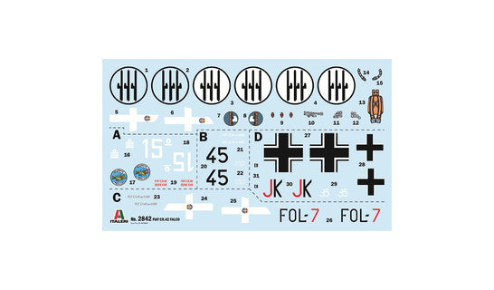 Italerai 1/48 FIAT CR.42 Falco Assault/Night Fighter Kit 2842