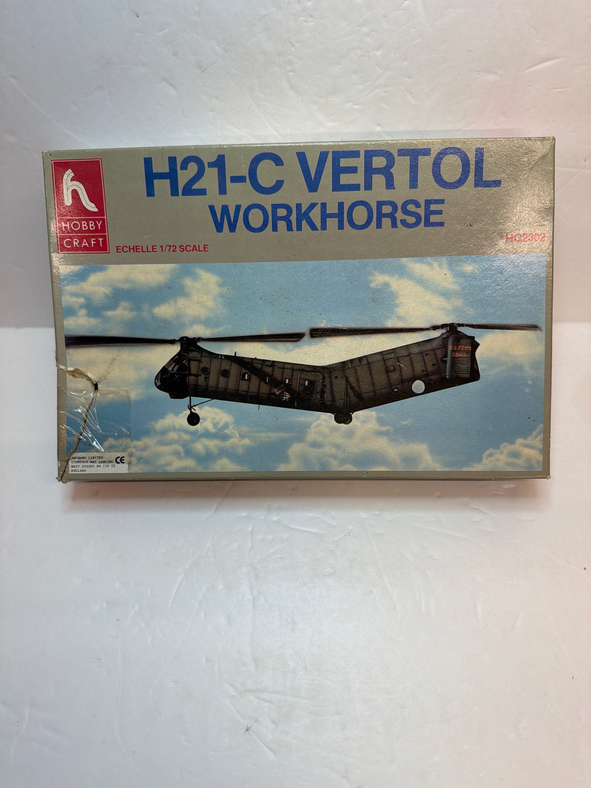Hobby Craft Plastic Model Kit Piasecki/Vertol H-21C Workhorse — 1:72