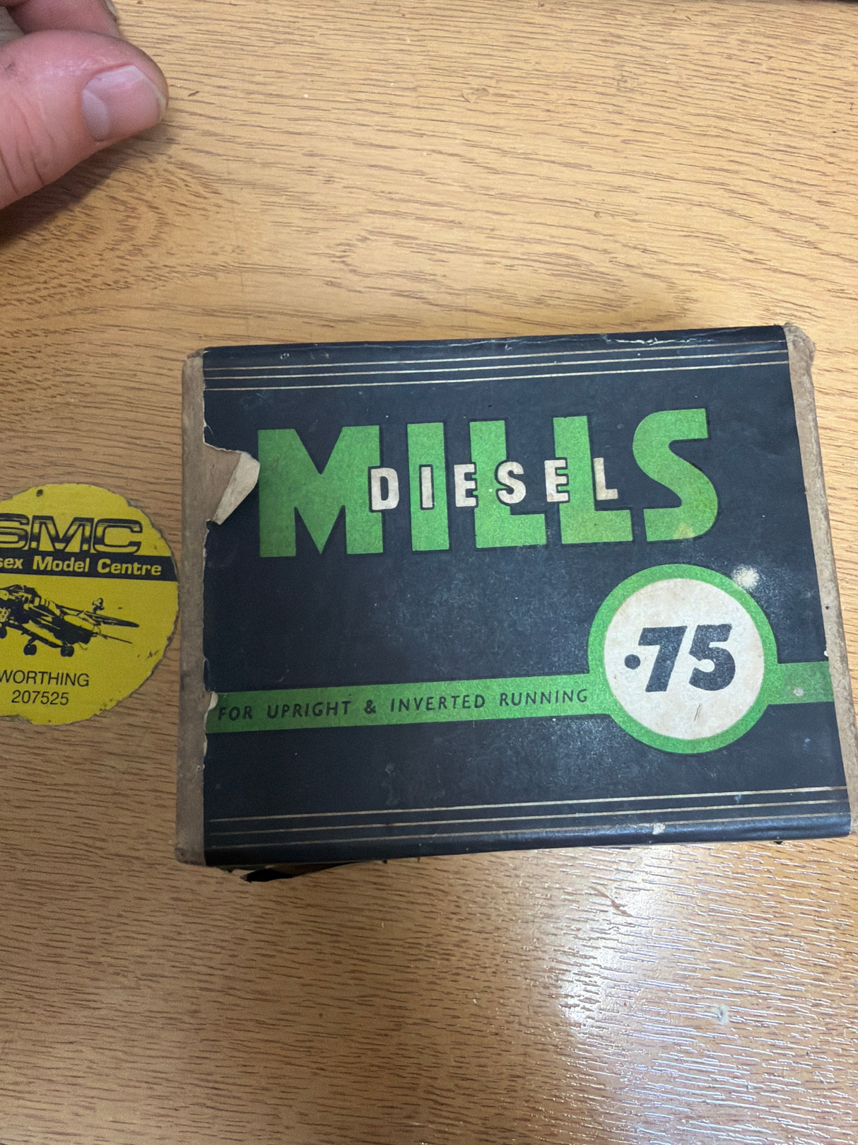Second Hand Engine Mills .75 Diesel In Box Missing Glass Tank