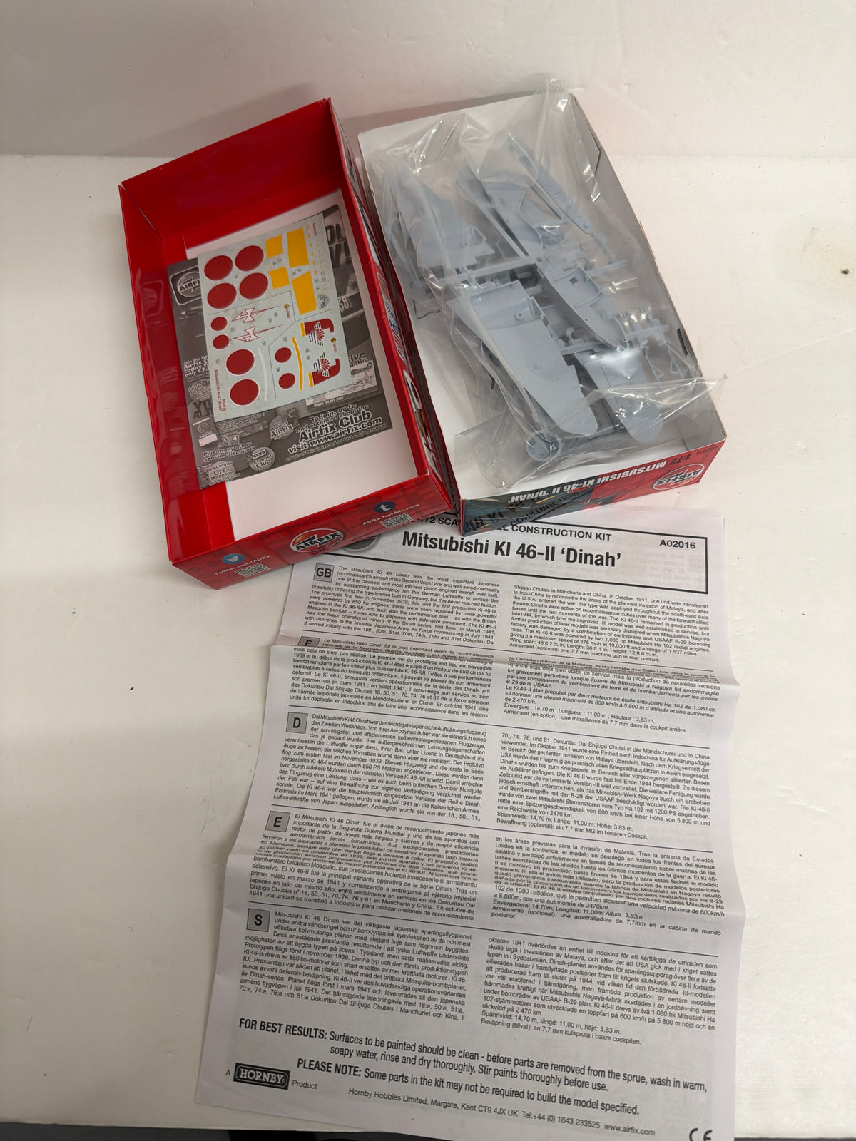 Airfix Plastic Model Kit Mitsubishi Ki-46-II Dinah 1/72