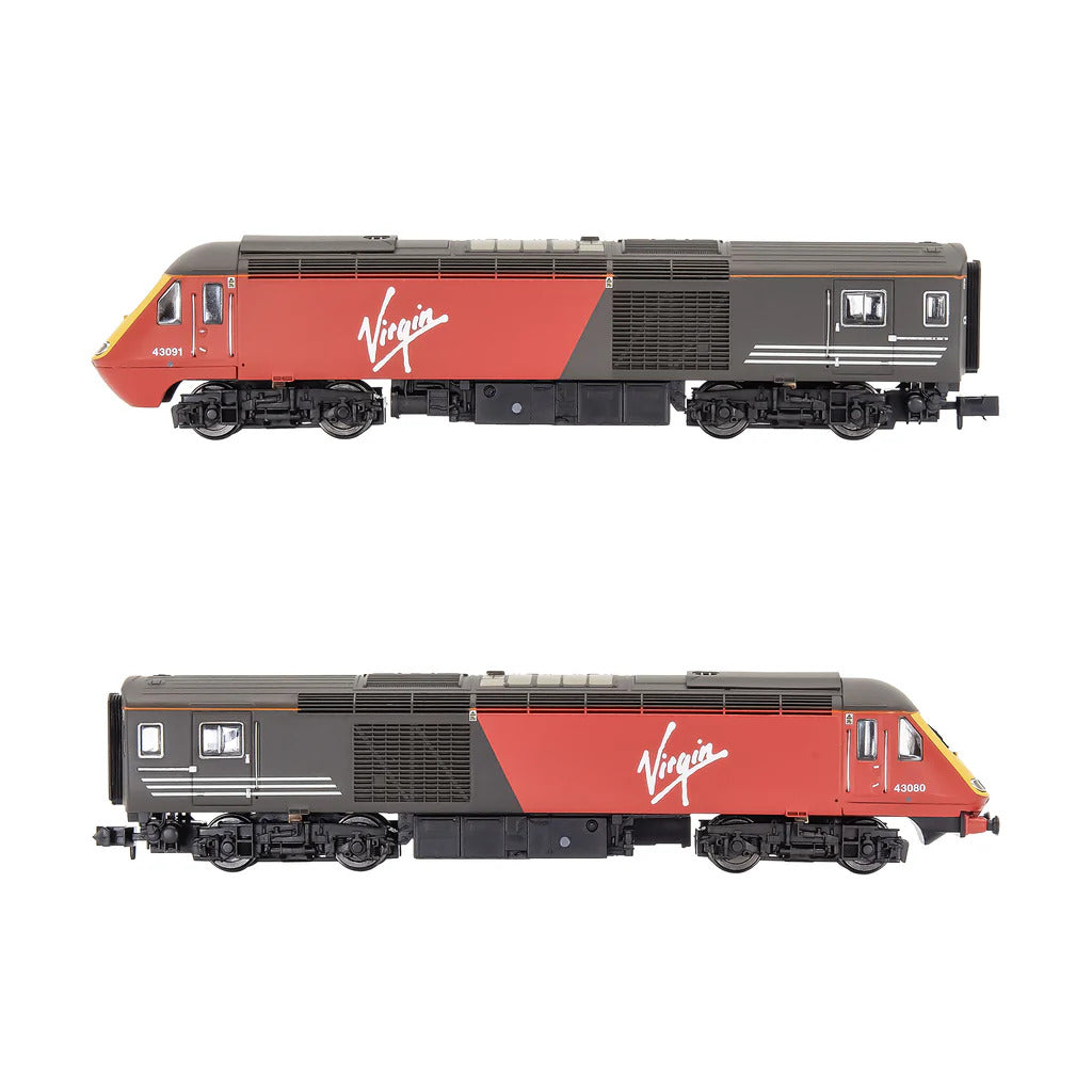 Class 43 HST Virgin Twin Pk 43080 {buffers) & 43091