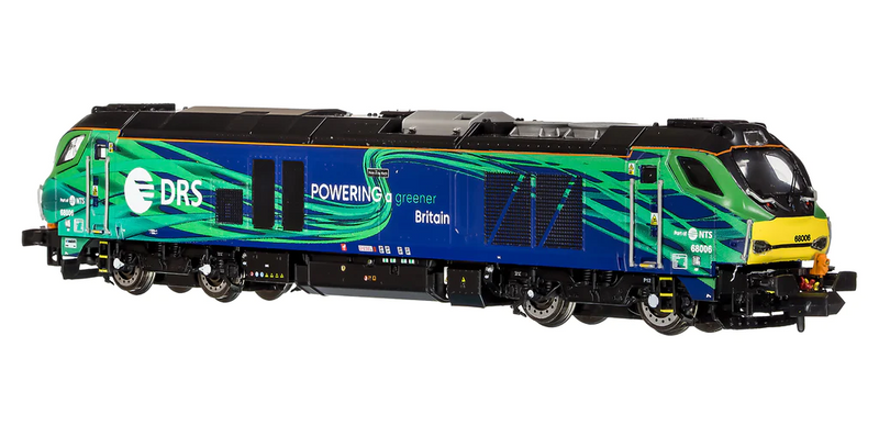 Dapol N Gauge DCC Ready Class 68 Pride of the North 68006 New DRS/NTS Green 2D-022-016