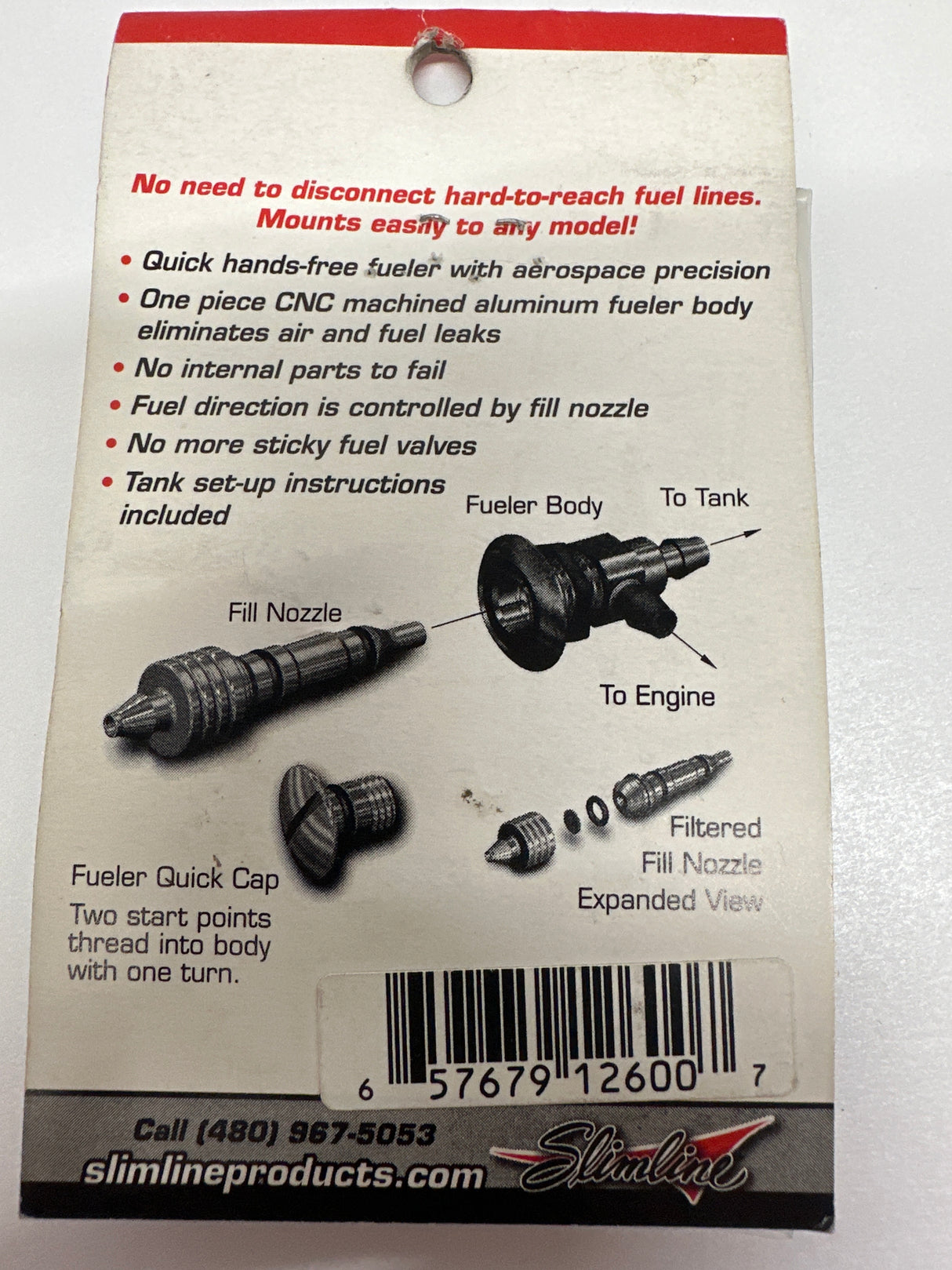Slimline #2600 Excel Fueler Complete for Glow Fuel