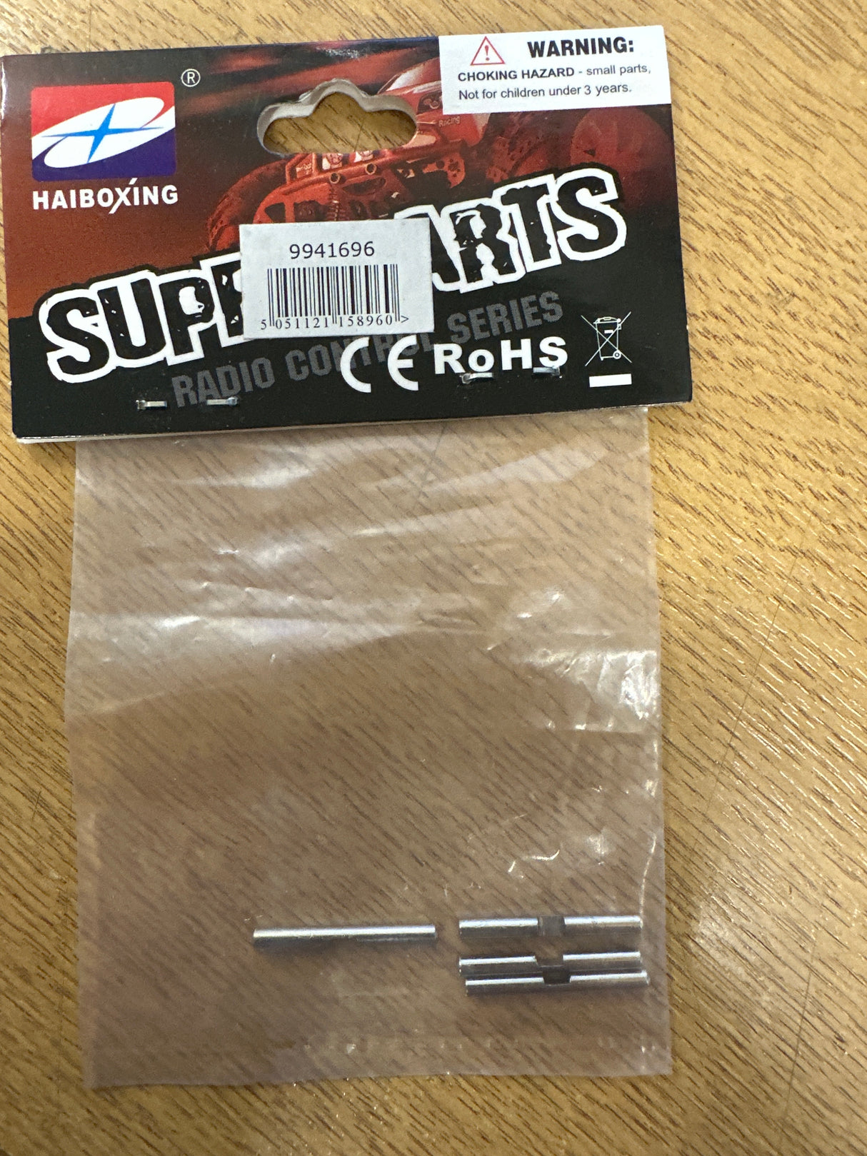 RCL-H013 Wheel Hex. Pin (2.5 x 23mm)(4) (Box 15)