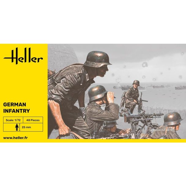Heller 1/72 Germazn Infantry- 48 pieces