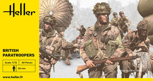 Heller 1/72 British paratroopers - 50 Figures 49623