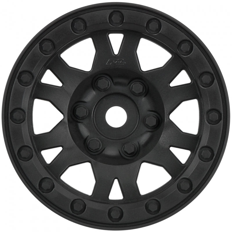 1/10 Impulse Front/Rear 1.9 12mm Rock Crawler Wheels (2) Bl