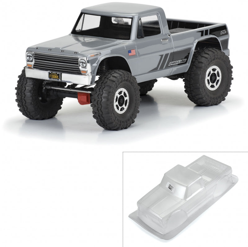 1/10 1967 Ford F-100 Clear Body 12.3 (313mm) Wheelbase Craw