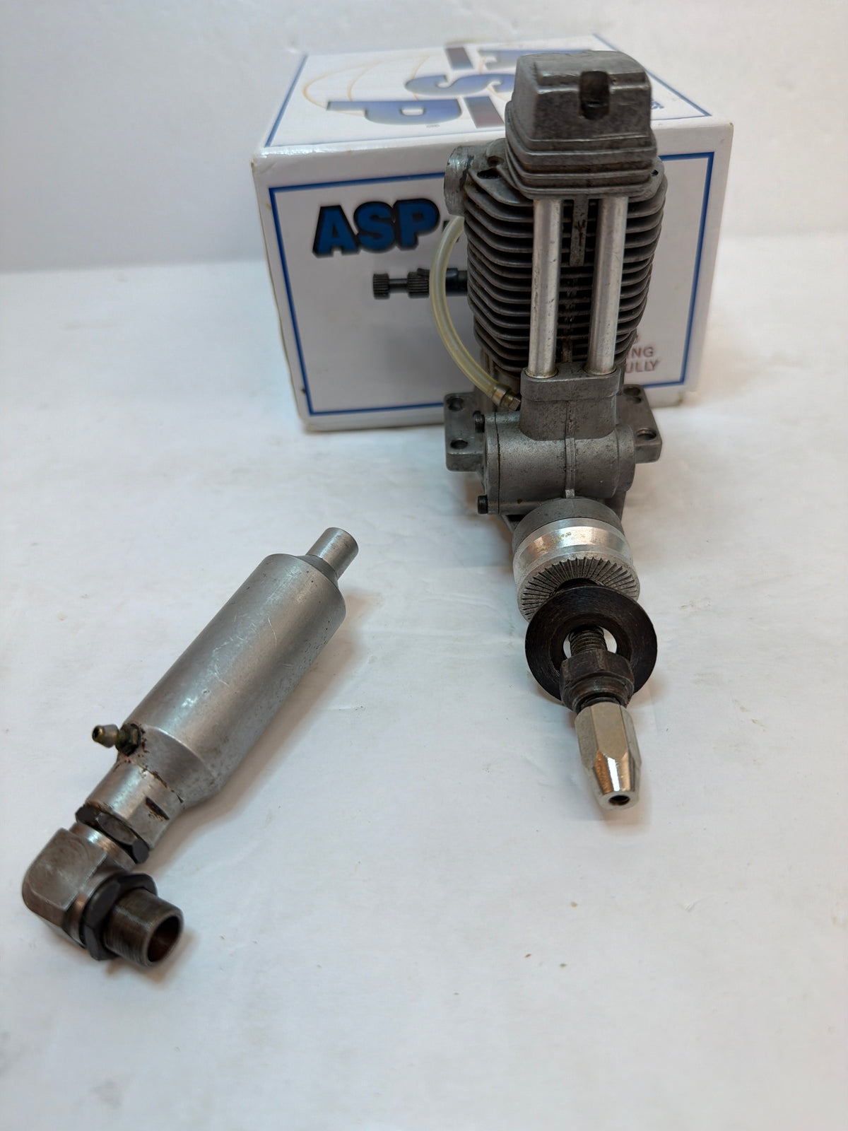 4-stroke ASP 70 engine with silencer second hand